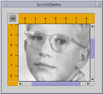 A snapshot of ScrollDemo