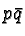 $p\bar{q}$
