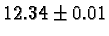 $12.34 \pm 0.01$